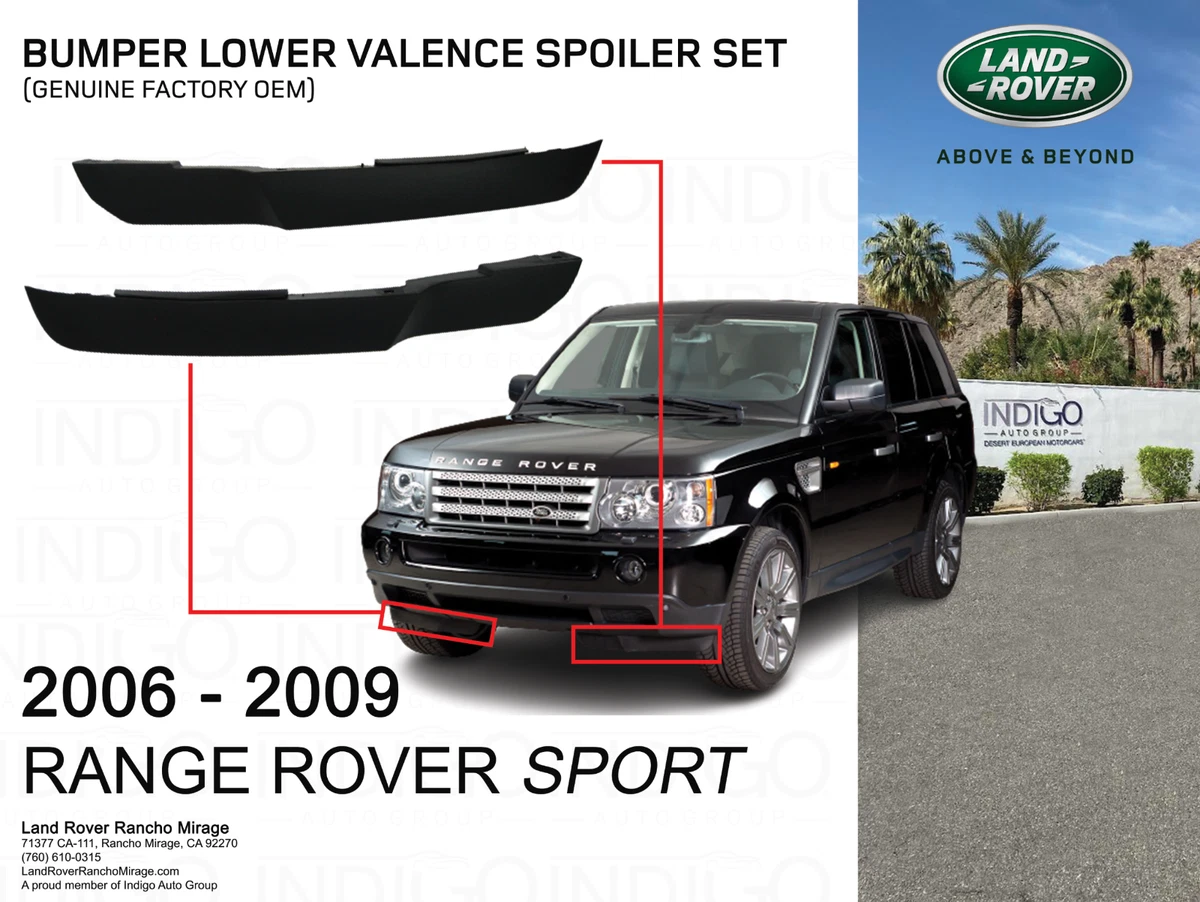 pronóstico enviar eximir 06-09 Range Rover Sport Left and Right Front Bumper Lower Valence Spoiler  Set | eBay