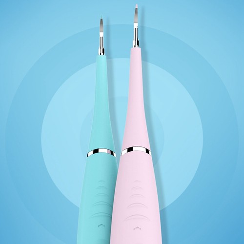Electric Oral Plaque Remover Tooth Stone Removal Steel Dental Teeth Cleaner Pink - Picture 7 of 12