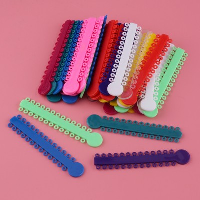 40pcs Rubber Dental Orthodontic Ligature Ties Colorful Elastische Bands Rings