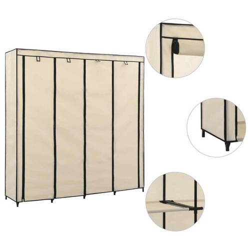 Kleiderschrank Faltschrank Stoffschrank Campingschrank Garderobe Schrank Regal - Bild 4 von 156