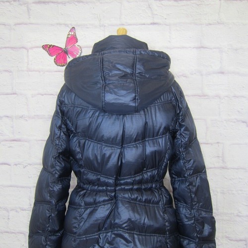 Company Ellen Tracy Coat Size XL Navy Blue Duck Down Hooded Packable Puffer - Picture 6 of 10