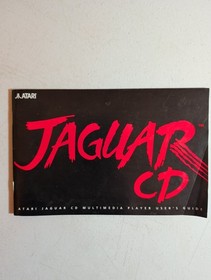 Atari Jaguar CD Multimedia Player Tested Works Memory Track Power Supply & Guide