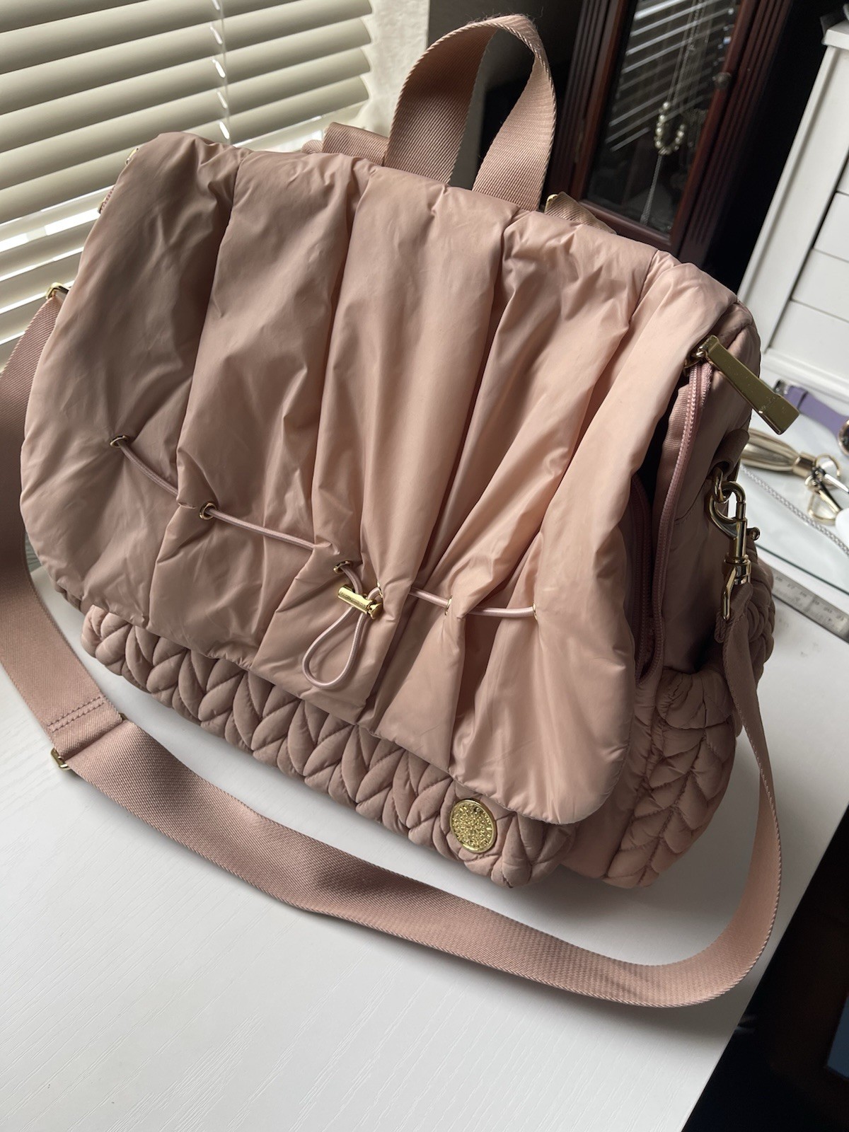 Bag Dusty Rose 17"l, 6"w X 12"h Minimalist