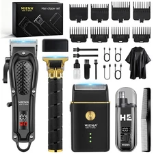 HIENA PRO Cabello Clippers for Hombres Profesional Inalambrico Barber Cortape