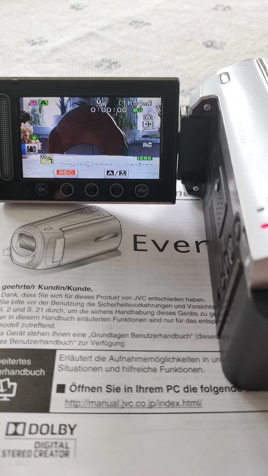 Camcorder JVC GZ-MS250BE , silber , gebraucht, guter Zustand - Bild 2 von 4