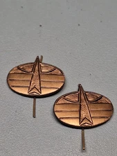RUSSIAN AERO SPACE FORCES BUTTON HOLE PIN PAIR OF 2