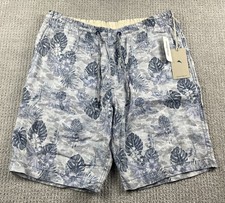 Tommy Bahama Men's Tidal Palms LINEN Pull On Elastic Shorts Men's Size XL NWT