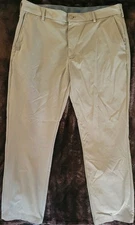 IZOD Khaki Dress Pants Mens 36x30 Chino Casual Performance Stretch