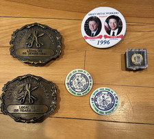 Vintage Sheet Metal Worker Belt buckles, Pins Collectibles Local 28