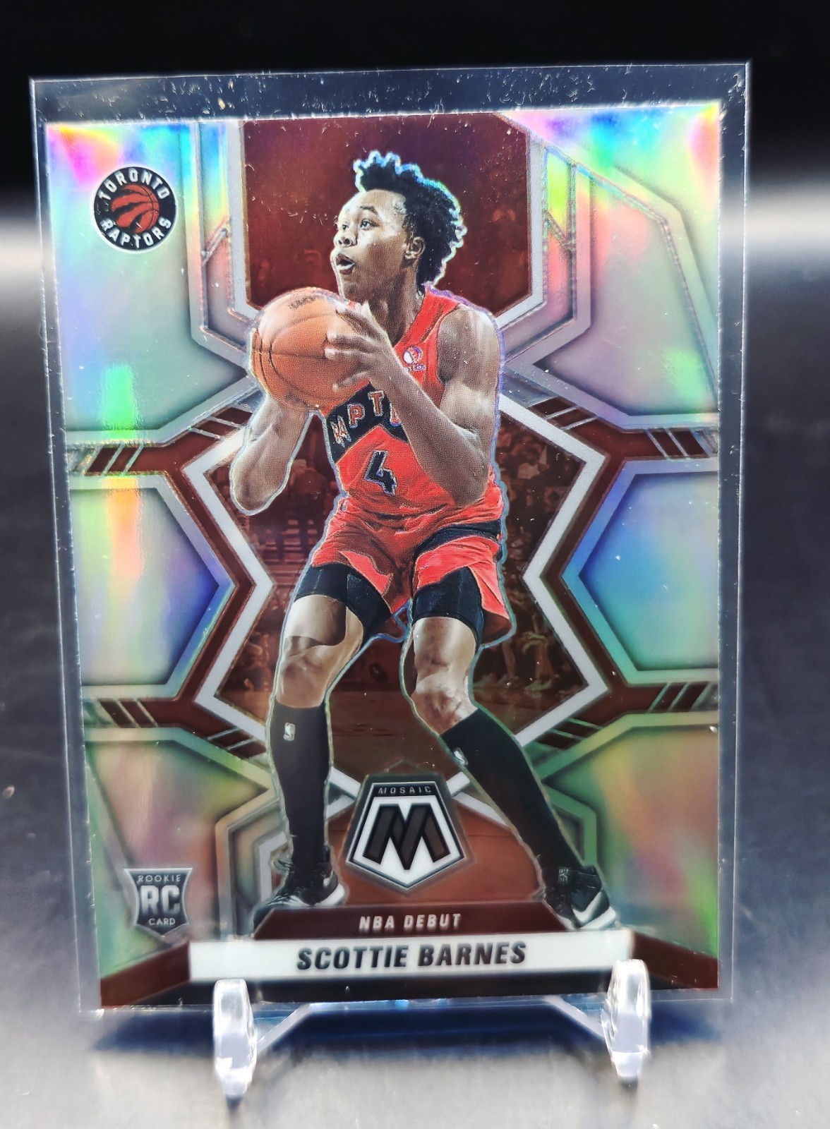 2021-22 Panini Mosaic - NBA Debut Scottie Barnes #264 Silver Prizm (RC) RAPTORS