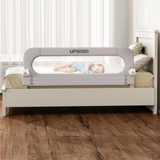 Folding Bed Rail for Toddlers Baby Bed Safety Guard with Reinforced Anchor