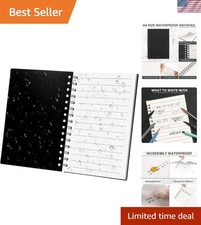 Weatherproof 4" x 6" Pocket Notebook - Durable Stone Paper for Travel