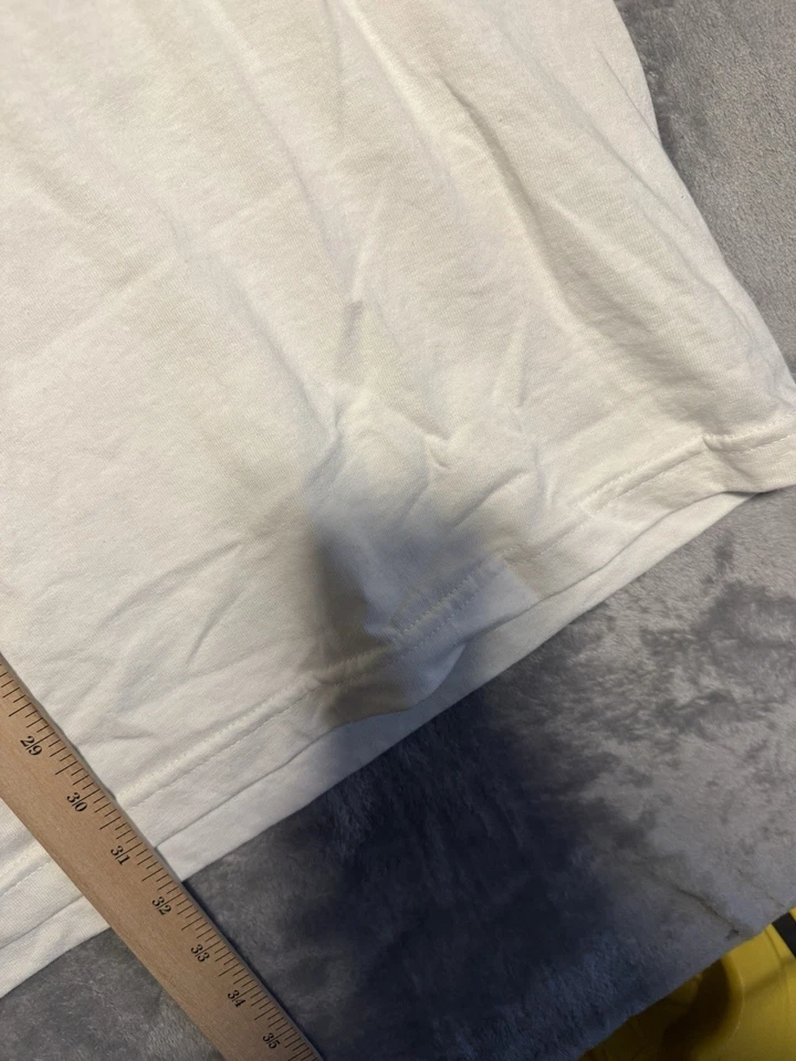 Camiseta masculina vintage So Cal XL branca azul estrelas Y2K - Imagem 3 de 4