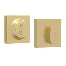 Buena Deadbolt Lock Square Heavy Duty Satin Brass With Screws