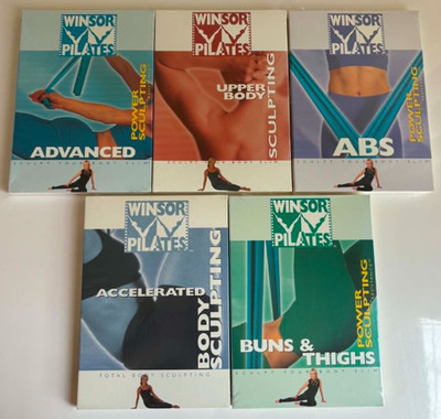 Winsor Pilates Sculpt Your Body Slim Buns Thighs Abs Upper Body DVDs Lot of 5