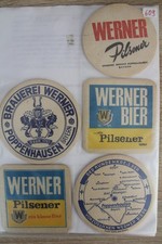 19   versch.  Bierdeckel  WERNER-BRAUEREI  PO...