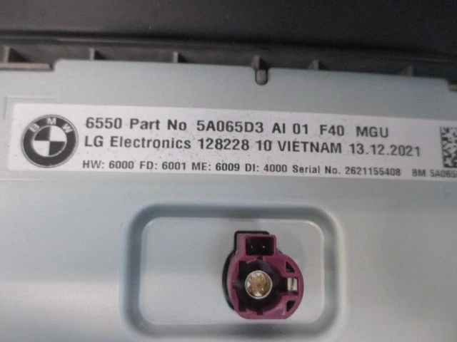ECRAN AFFICHEUR MULTIFONCTION  BMW SERIE 1 III  5A065D3  2595489 - Photo 3/4