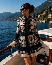 D&G DOLCE&GABBANA RARE VINTAGE Scandinavian Collection Dress
