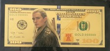 24k Gold Plated Legolas Lord Of The Rings Banknote Collectible