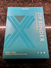 Vault X Ocean Blue 9-Pocket Exo-Tec Zip Binder - 360 Cards - Sealed New