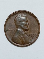 1956-D Two Toned Lincoln Wheat Penny with 