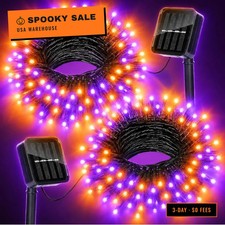 Solar Halloween Lights Outdoor Solar String Lights Waterproof for Halloween Deco