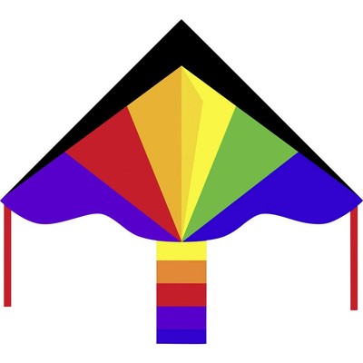 Ecoline Einleiner Drachen Simple Flyer Rainbow Spannweite (Details) 1200 mm W...