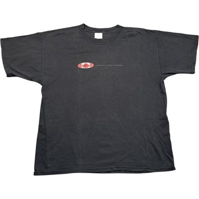 Gildan T-Shirt Extra Large Herren Schwarz Baumwolle Vintage Raging ELF Hostel Canada