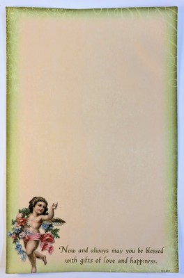 #ad 9 Sheets Vintage Angel Themed Stationary Paper 5.5quot; x 8.5quot; $5.00