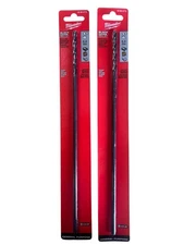 Milwaukee 1/4" x 12" Black Oxide Drill Bit Extra Long Extended Length (Lot Of 2)