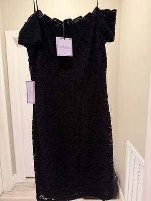New PREMIER AMOUR Sparky Black Lace Party Dress