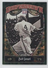 2013 Panini Cooperstown Collection Green Crystal Shard Buck Leonard #28 HOF 0a1