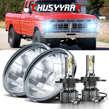 7" LED Headlights Hi/Low Beam For 1953-1977 Ford F100 F250 F350 Pickup