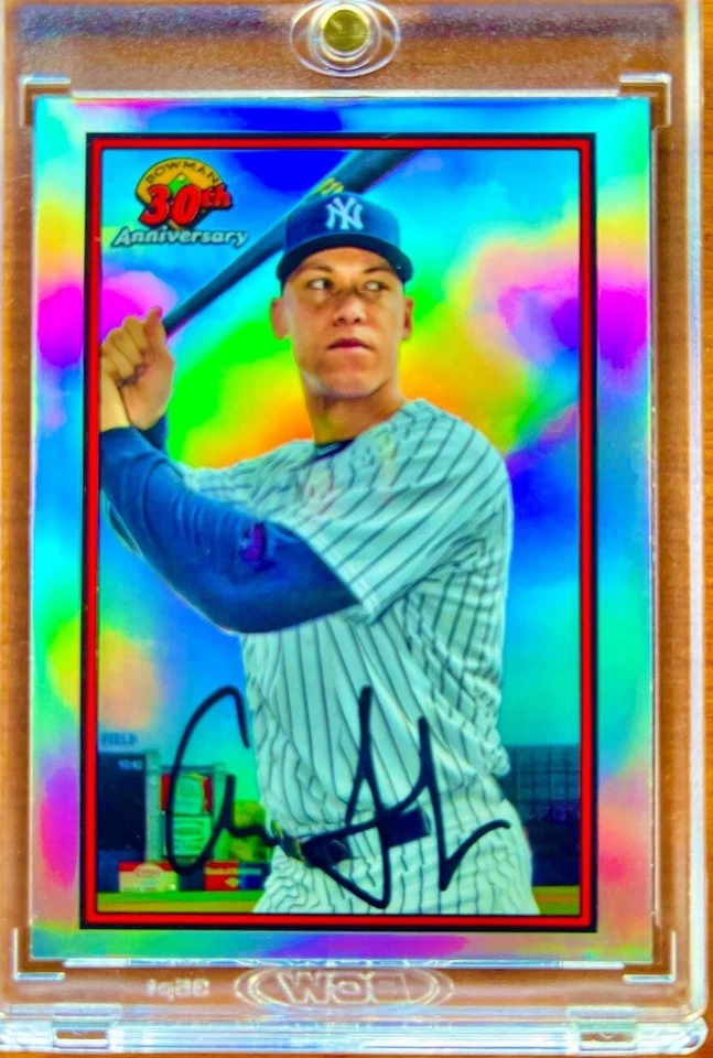Aaron Judge RARE REFRACTOR INVESTMENT CARD BOWMAN CHROME YANKEES MVP MINT - Image 4 of 4