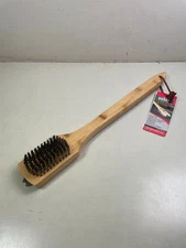 Weber 18-Inch Grill Brush with Steel Bristles and Wooden Handle Weber 6464