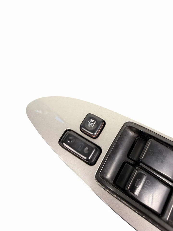 Interruptor de ventana principal Toyota Avalon 2005-2009 conductor izquierdo plateado OEM Foto 3 de 4