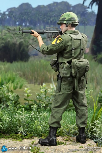 Figura de acción escala 1/6 DiD Guerra de Vietnam Ejército de Estados Unidos Teniente Coronel Moore 12" V80174 - Imagen 11 de 19
