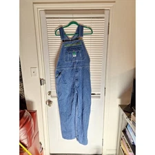 VINTAGE Liberty Overalls Mens 38x30 Denim Bib Blue Jean USA Carpenter