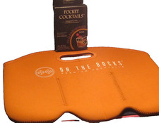 On the Rocks Cocktail Neoprene Carry Pouch 3 Slots + Old Fashion Mix -5 Pouches