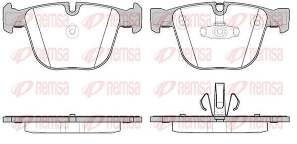 Remsa Bremsbelagsatz Scheibenbremse 0892.20 FüR Bmw F02 F03 F01 F04 7Er 5Er F07-image