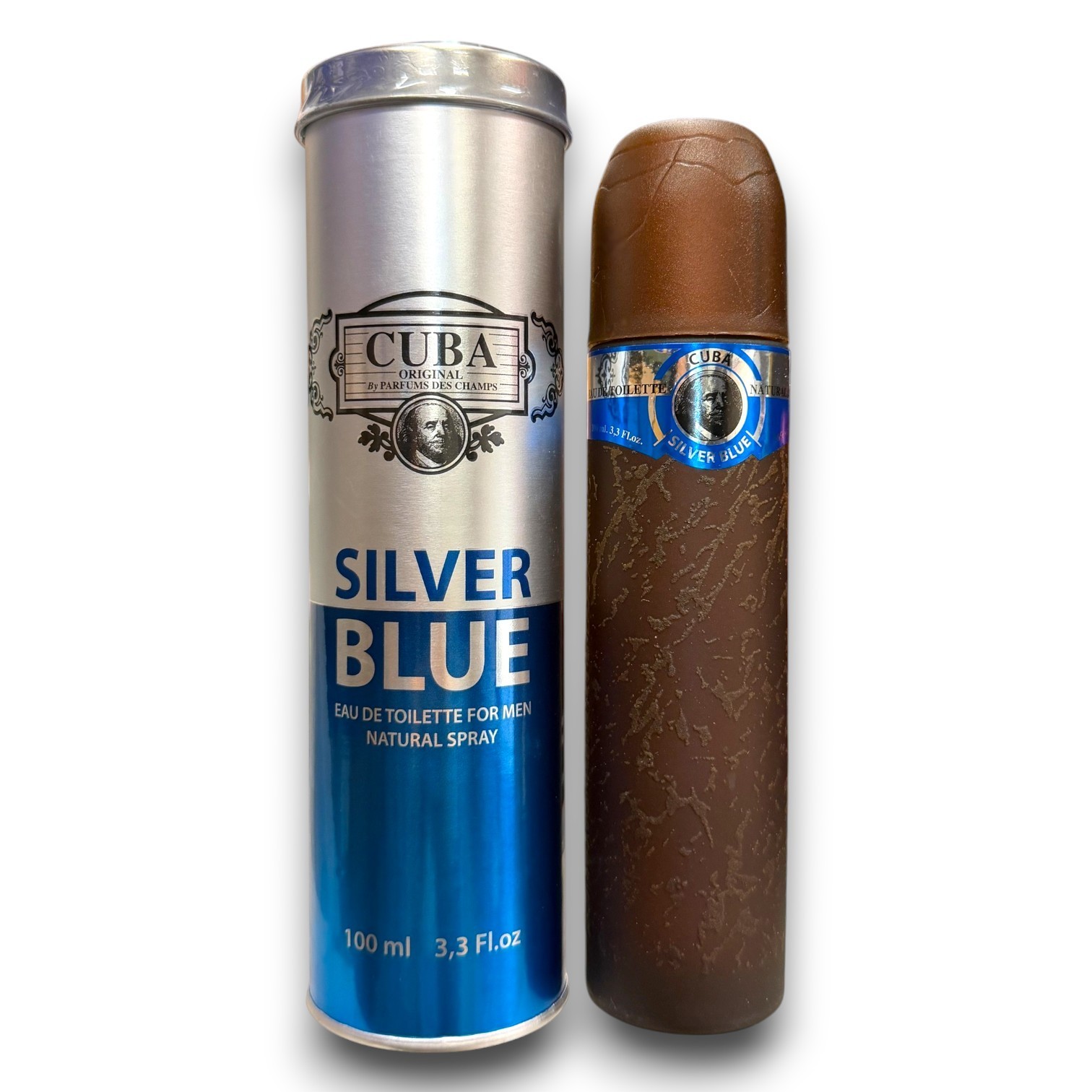 Cuba Silver Blue by Fragluxe EDT Eau De Toilette Spray 33 oz For Men New 6290₽