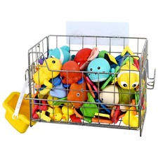 304 Stainless Steel Bath Toy Holder - 8.6L Rustproof Baby Bathtub Toy Storage...