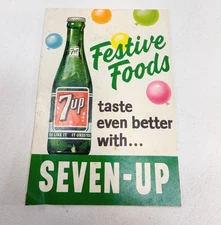 Vintage 1960 Seven-Up 7up "Festive Foods" Foods Party Treats Recipe Booklet