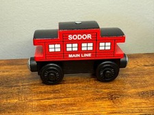 Thomas Wooden Railway Sodor Main Line Caboose Train Fisher Price VG Condition