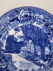C1899 Wedgwood Etruria Blue Transfer Decorative Plate The Wayside Inn — photo 6