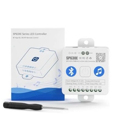 SP630E Bluetooth LED Controller Support PWM Monochrome CCT RGB RGBW RGBCCT 
