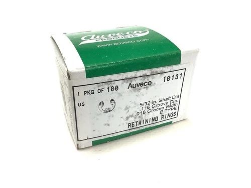 Auveco  Clips And Fasteners 100 Pc  5/32" E Type Retaining Rings
