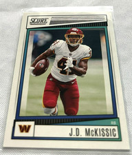 2022 Panini Score Football J.D. McKissic Washington Commanders base card #256
