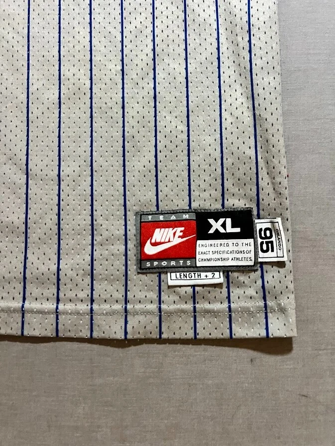 Camiseta deportiva Nike Orlando Magic Tracy McGrady #1 Rewind 1995 para hombre XL gris a rayas Foto 2 de 4