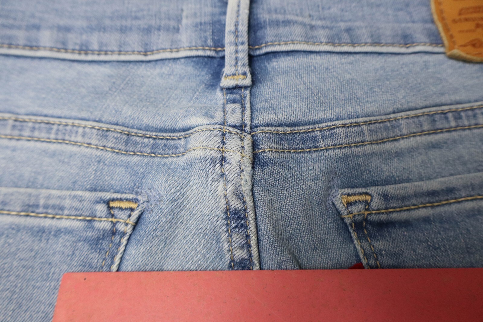 LEVI'S 710 Super Skinny Jeans Women's W28 Light Blue Zip Fly thumbnail 10